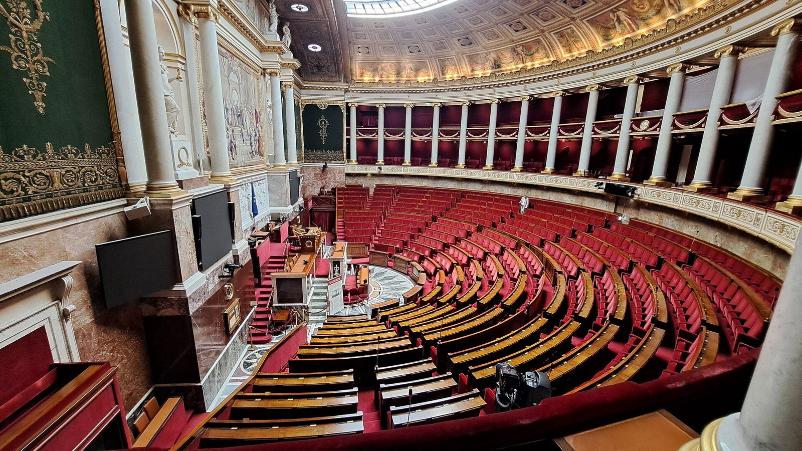 L'hémicycle de l'Assemblée nationale à Paris