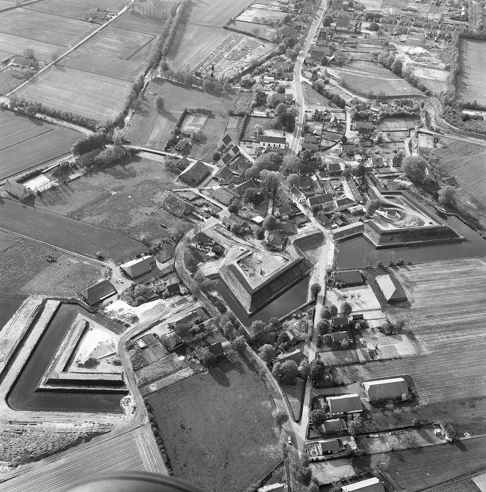 Bourtange vanuit de lucht