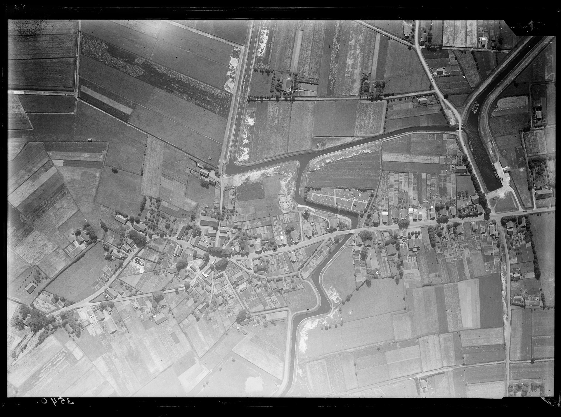 Historische luchtfoto van Bourtange